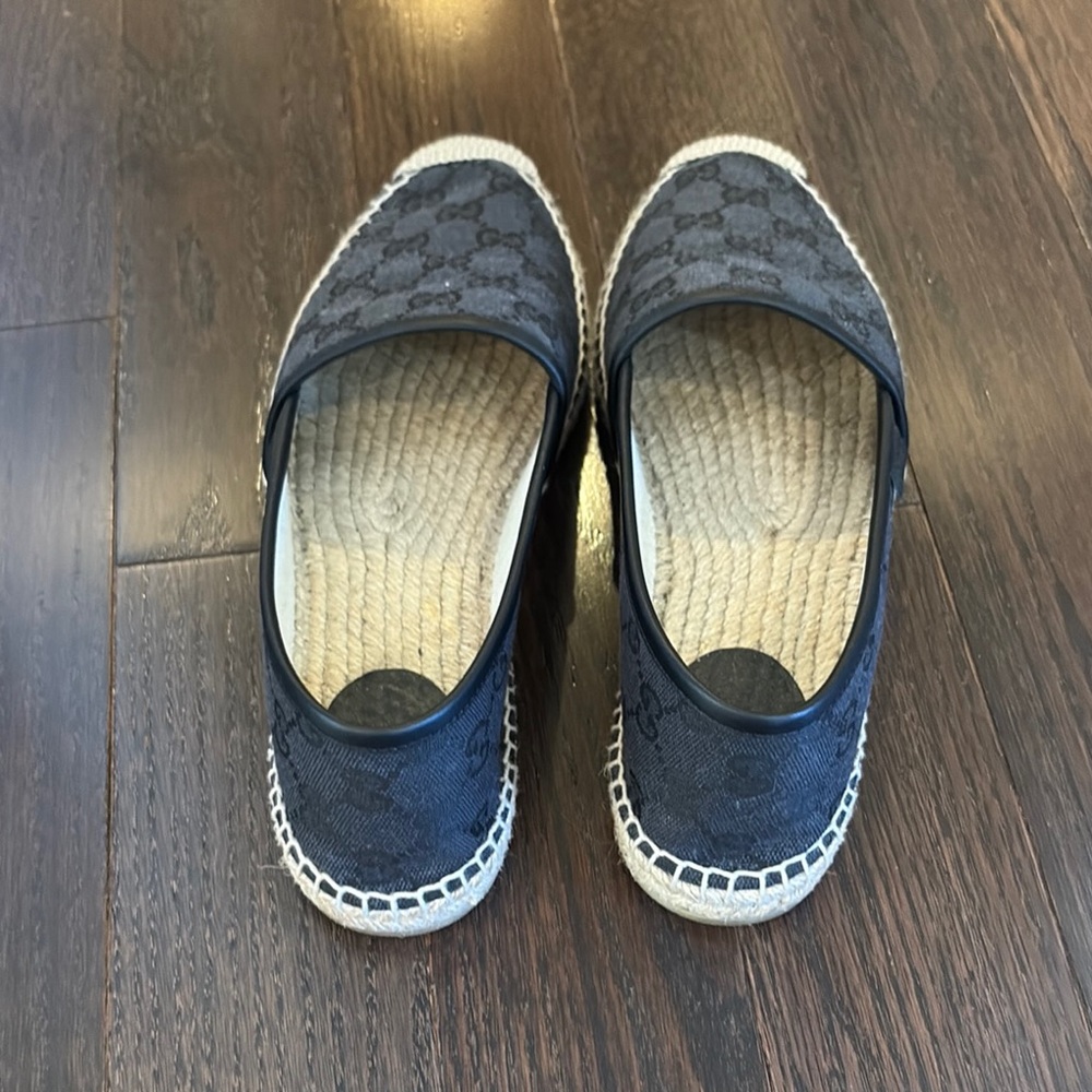 Gucci Black Espadrilles with Jute Soles - Picture 3 of 4
